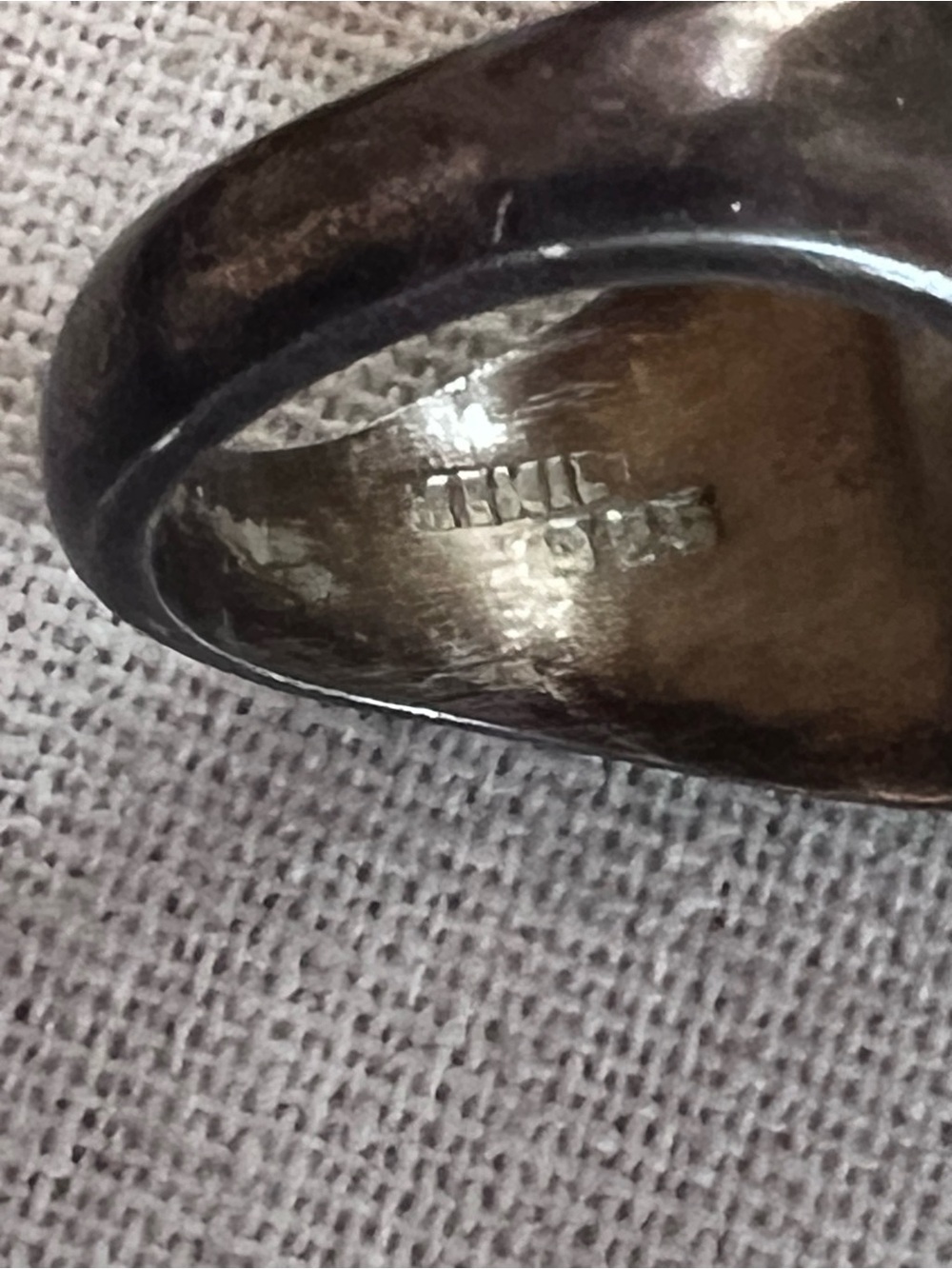 Men's Black Onyx Signet Ring sz 10 - Picture 4 of 6
